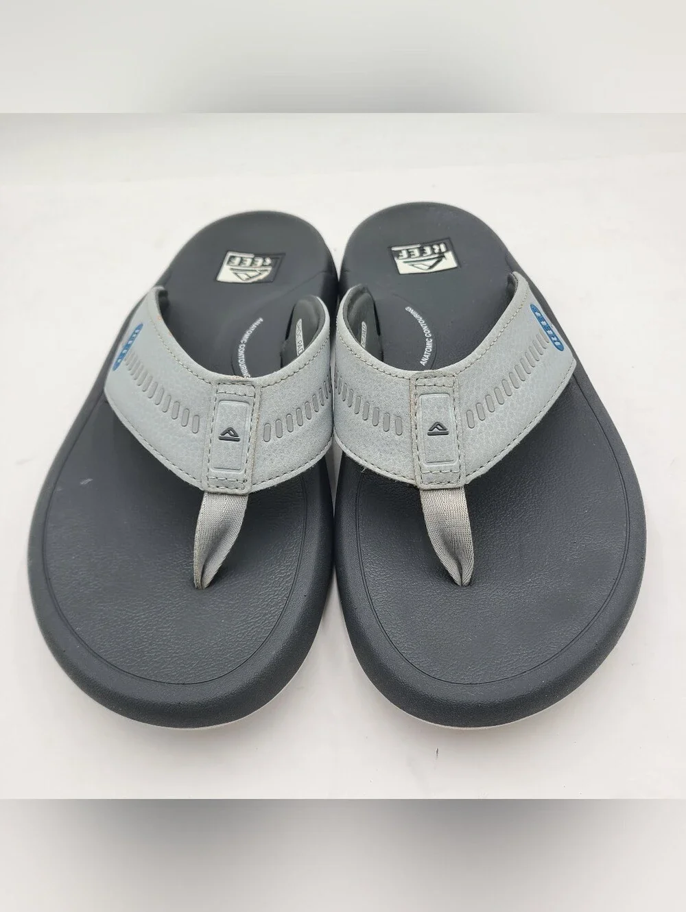 B41 Reef Mens Swellsole Cruiser Grey Blue Extremely Comfortable Ortho Sandals 12